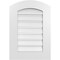 Ekena Millwork Arch Top Surface Mount PVC Gable Vent: Non-Functional, w/ 3-1/2"W x 1"P Standard Frame, 18"W x 24"H GVPAR18X2401SN - alternate 1